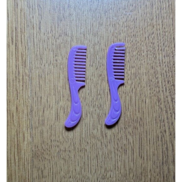 Vintage She-Ra Princess of Power Lot Of 2 Combs MOTU Mattel 1980s Purple - Picture 4 of 6